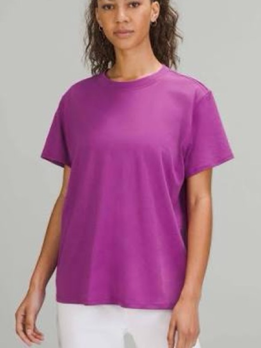 Lululemon all yours cotton t-shirt vivid plum
